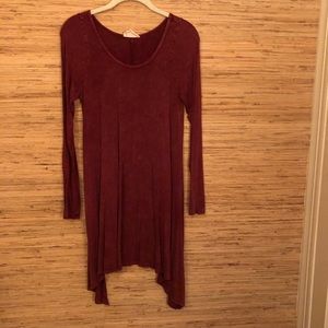 Burgundy dress